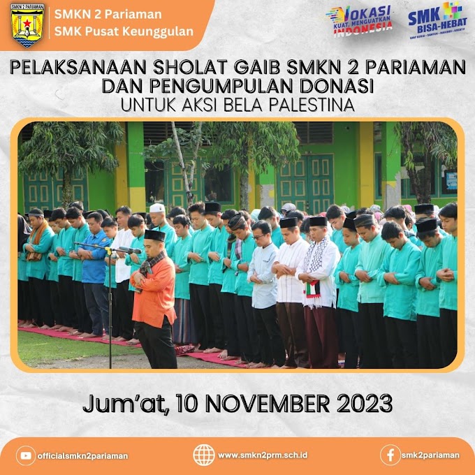 Pelaksanaan Shalat Gaib dan Pengumpulan Donasi Bela Palestina